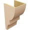 Ekena Millwork 11"W x 11"D x 22"H Wide Ridgewood Rough Cedar Woodgrain TimberThane Corbel, Primed Tan CORUR11X11X22RIDRCPR - alternate 6